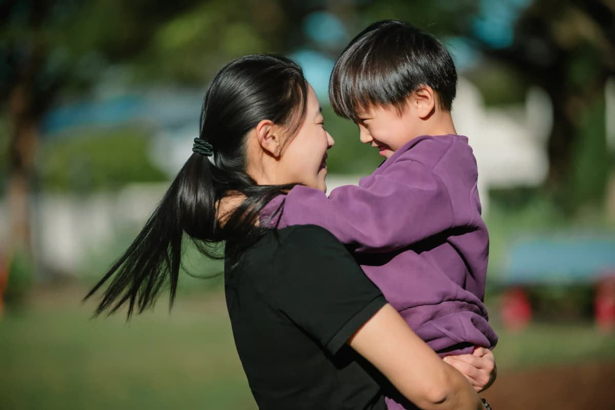 Child engaged in a social activity during therapy